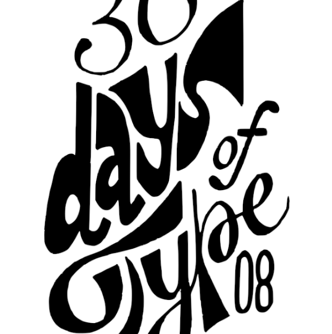 36 days of lettering (& digits)