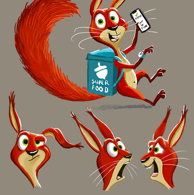 Character design squirrel