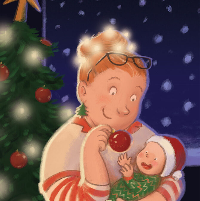 Christmas card for maternity nurse