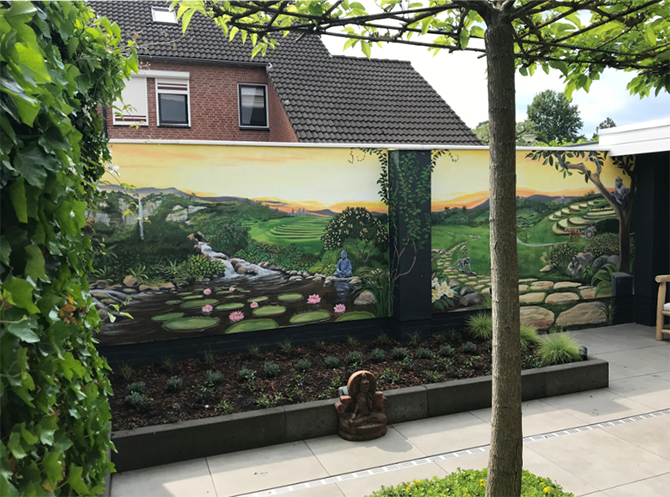 landscape mural